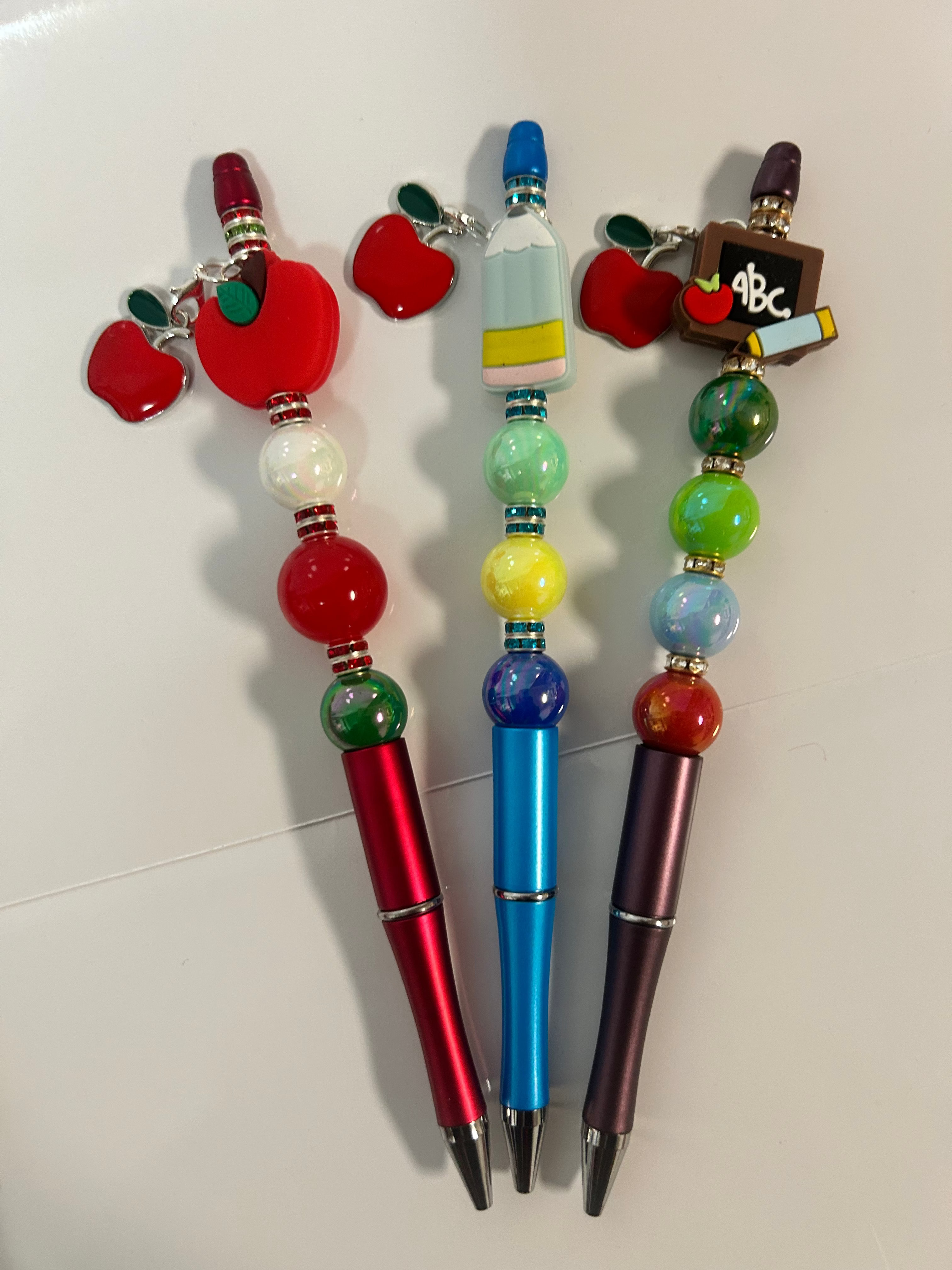 🍎 Signature Beaded Pens | Back to School Collection | Double Pack