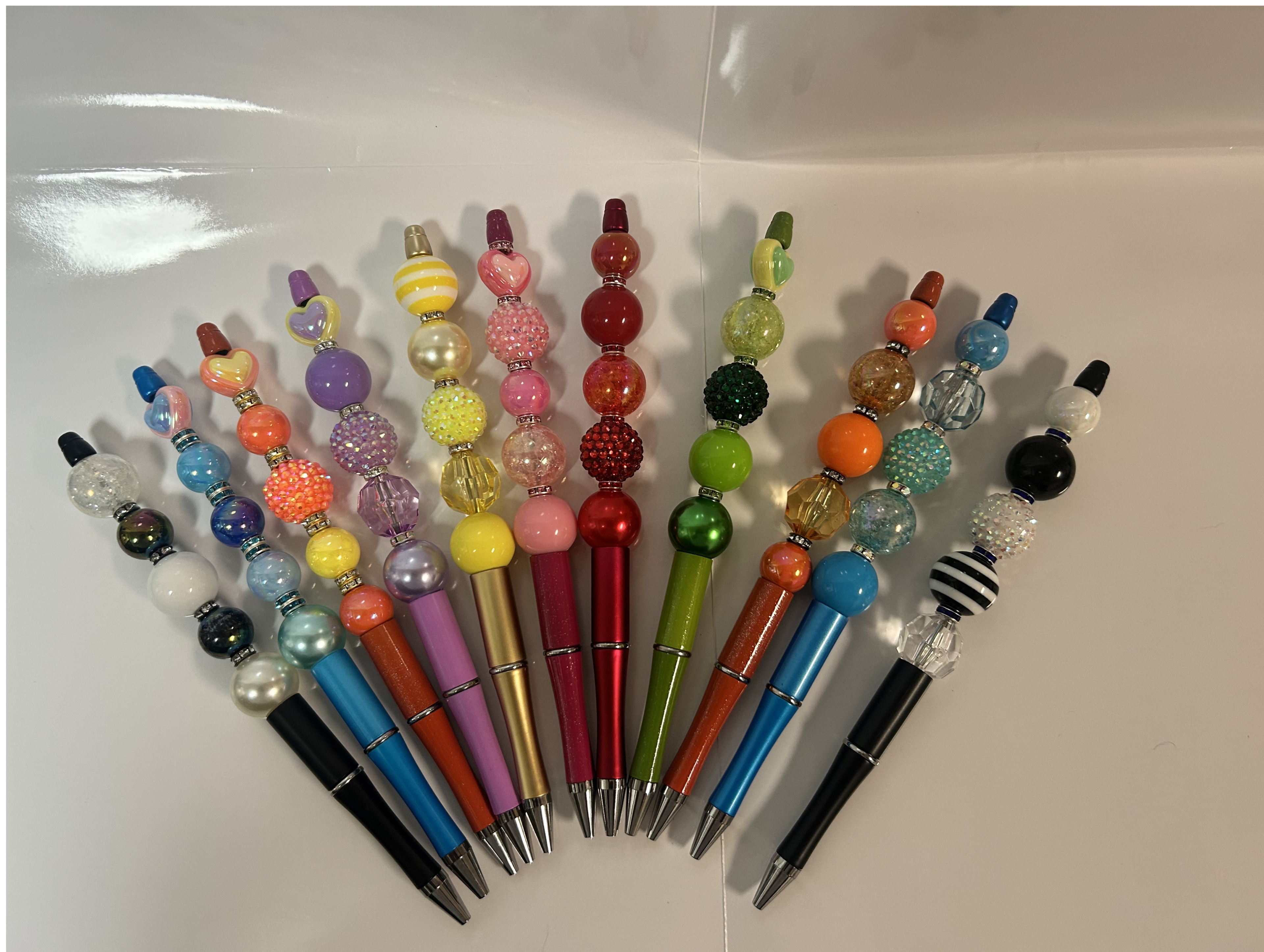 🌸 Signature Beaded Pens | Everyday Charm Collection | Double Pack